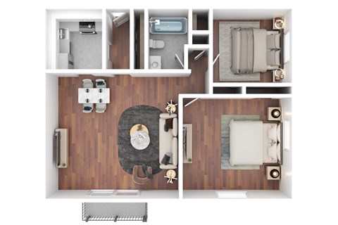 Two Bedroom Floor Plan